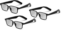Three pairs of NeuroView AI Glasses